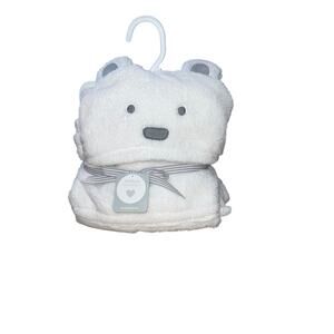NWT Carter's Hooded Blanket Unisex‎ One Size Baby Newborn Snuggle Swaddle Wrap